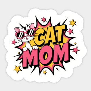 Cat Mom Sticker